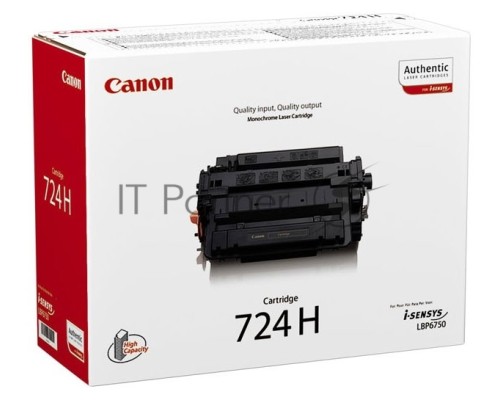 Картридж лазерный Canon 724H (3482B002) черный (12500 стр.) для LBP-6750Dn