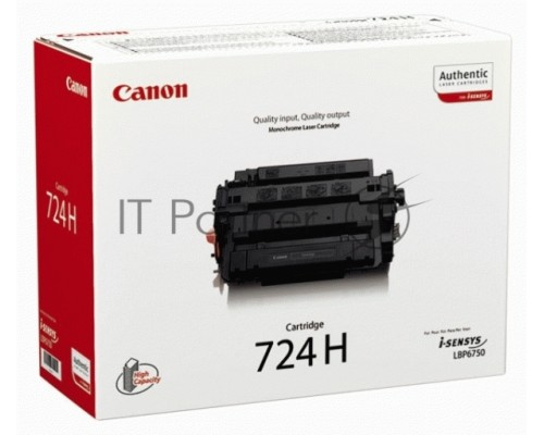 Картридж лазерный Canon 724H (3482B002) черный (12500 стр.) для LBP-6750Dn