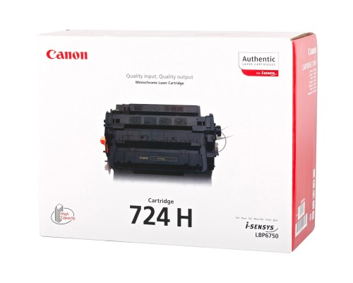 Картридж лазерный Canon 724H (3482B002) черный (12500 стр.) для LBP-6750Dn