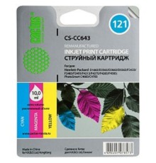Cactus CC643HE Картридж №121 для  HP DeskJet D1663/D2563/D2663/D5563/F2423/F2483/F2493/F4213/F4275/F4283/F4583; PhotoSmart C4683/C4783,  (трехцветный)