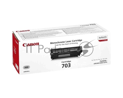 Картридж лазерный Canon 703 (7616A005) черный (2000 стр.) для Canon LBP-2900/3000