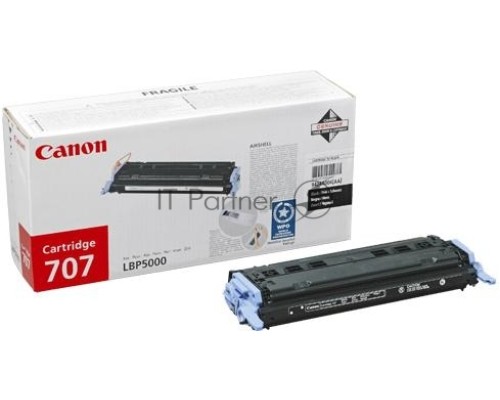Картридж лазерный Canon 707Bk (9424A004) Black черный (2500 стр.) для LBP- 5000/5100