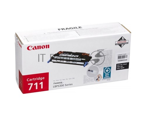 Картридж лазерный Canon 711BK 1660B002 черный, 6000 стр., для LBP5300/5360