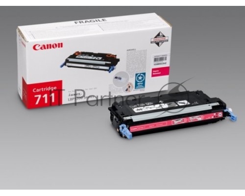 Картридж лазерный Canon 711M (1658B002) пурпурный, 6000 стр., для LBP5300/5360