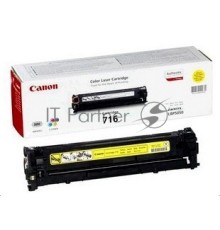 Картридж лазерный Canon Cartridge 716Y (1977B002) желтый (1500 стр.) для Canon LBP-5050/5050N