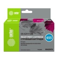 CACTUS CZ111AE Картридж № 655 (пурпурный) для принтеров HP DJ IA 3525/5525/4515/4525