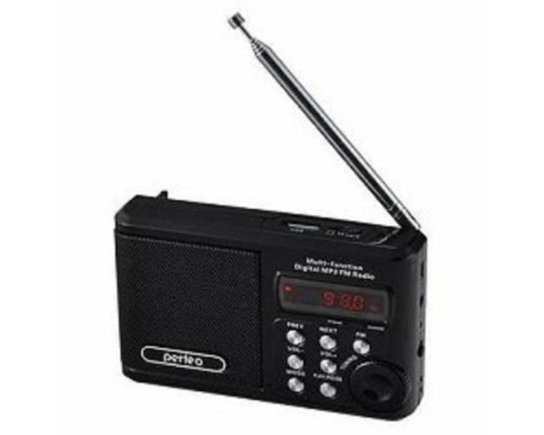 [Радиоприемник] Perfeo мини-аудио Sound Ranger, FM MP3 USB microSD In/Out ридер, BL-5C 1000mAh, черный (PF-SV922BK) [PF_3184]