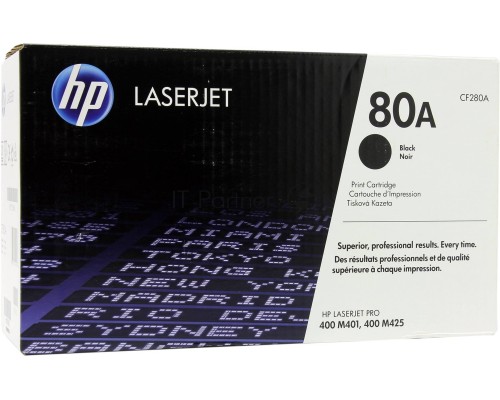 Картридж лазерный HP 80A (CF280A) черный для LaserJet Pro 400 M401/M425 2700 стр. Картридж лазерный HP 80A (CF280A) черный для LaserJet Pro 400 M401/M425 2700 стр.