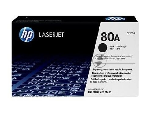 Картридж лазерный HP 80A (CF280A) черный для LaserJet Pro 400 M401/M425 2700 стр. Картридж лазерный HP 80A (CF280A) черный для LaserJet Pro 400 M401/M425 2700 стр.