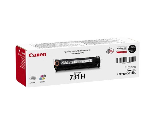Картридж лазерный Canon Cartridge 731HBK (6273B002) черный (2400 стр.) для LBP7100Cn/7110Cw