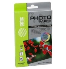 CACTUS GA620025 Фотобумага глянцевая, 10x15, 200 г/м2, 25 листов