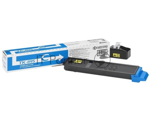 Картридж лазерный Kyocera TK-895C (1T02K0CNL0) голубой для FS-C8020MFP/C8025MFP/FS-C8520MFP/C8525MFP 6000 стр