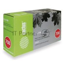 Картридж лазерный Cactus CS-C708 черный (2500 стр.) для Canon i-SENSYS LBP3300/LBP3360
