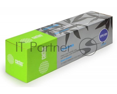 Картридж Cactus CS-EPS189 cyan (4000 стр) для Epson AcuLaser C1100/C1100N/CX11/CX11N/CX11NF/CX11NFC