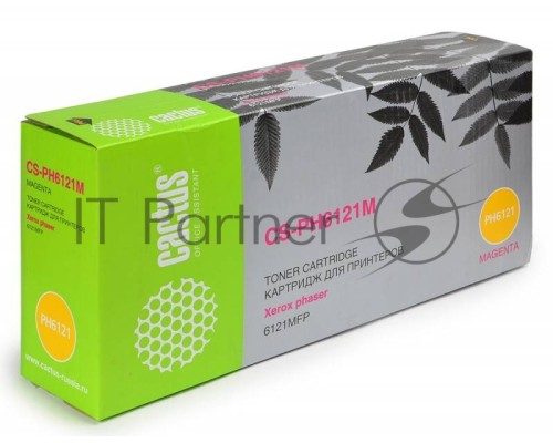 Картридж лазерный Cactus CS-PH6121M (106R01474) пурпурный (2600 стр.) для Xerox Phaser 6121