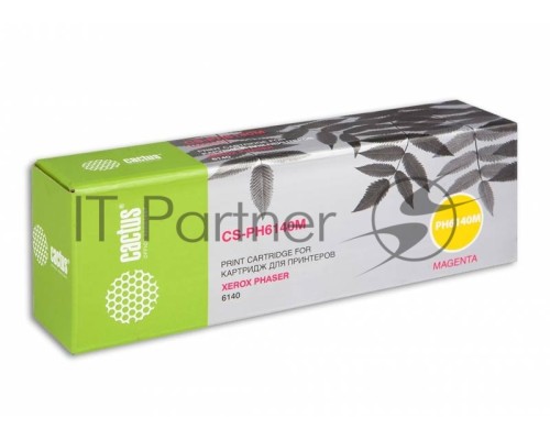 Картридж лазерный Cactus CS-PH6140M (106R01482) пурпурный (2000 стр.) для Xerox 6140
