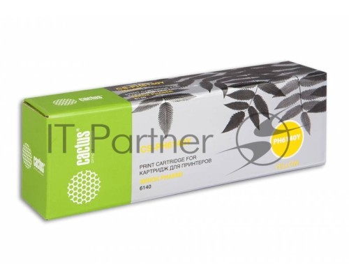Картридж лазерный Cactus CS-PH6140Y (106R01483) желтый для Xerox 6140 (2000стр.)