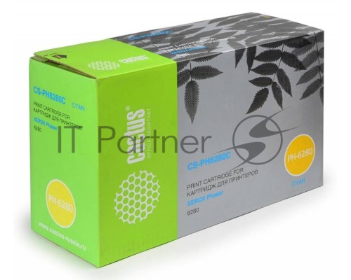 Картридж лазерный Cactus CS-PH6280C (106R01400) голубой (5900 стр.) для Xerox 6280