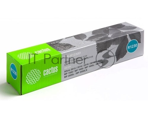 Тонер Картридж Cactus CS-R1230D черный для Ricoh Aficio 2015/2016/2018/2018D/2020/2020D/MP 1500/MP 1600/MP 1600L/MP 1900/MP 2000/MP 2000L/MP 2000LN (9000стр.)