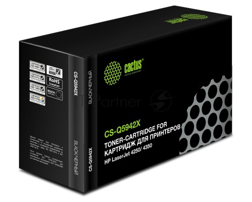 Картридж лазерный Cactus CS-Q5942X черный (20000 стр.) для HP 4250/4350