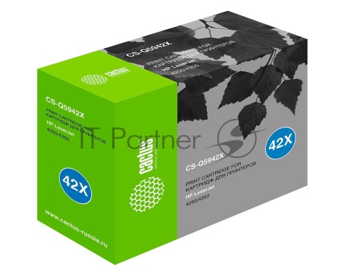 Картридж лазерный Cactus CS-Q5942X черный (20000 стр.) для HP 4250/4350