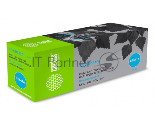 Картридж лазерный Cactus CS-CB541A голубой (1400 стр.) для HP Color LaserJet CP1215/1515/CM1312