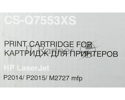 Картридж лазерный Cactus CS-Q7553XS черный (7000 стр.) для HP P2014/P2015/M2727