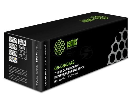 Картридж лазерный Cactus CS-CB435AS черный (1500 стр.) для HP Laser Jet P1005/P1006