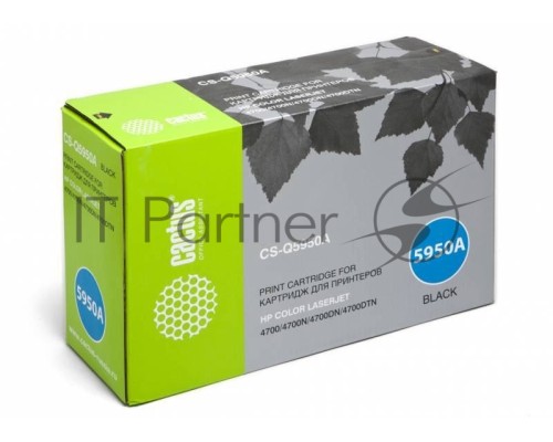 Картридж Cactus CS-Q5950A для HP Color LaserJet 4700 черный,11000стр