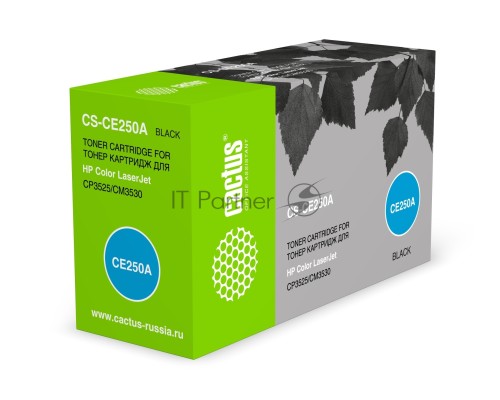 Картридж лазерный Cactus CS-CE250A черный (5000 стр.) для HP Сolor LaserJet CP3525/CM3530