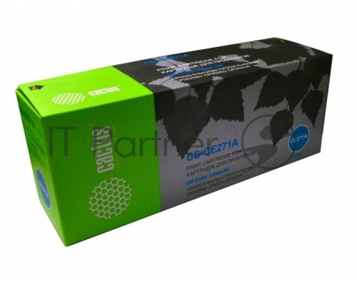 Картридж Cactus CS-CE271A голубой (15000 стр.) для HP Color LaserJet Enterprise CP5525