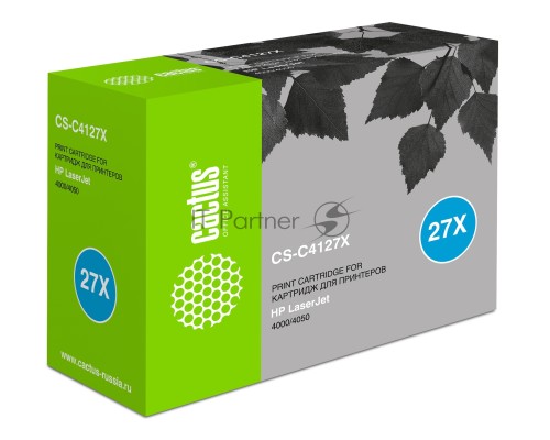 Картридж лазерный Cactus CS-C4127X черный (10000 стр.) для HP LJ 4000/4050