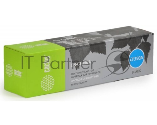 Картридж лазерный Cactus CS-CF350A черный (1300 стр.) для HP M176/M177