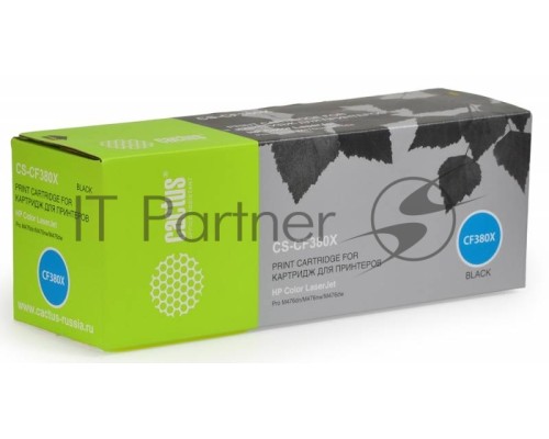 Картридж лазерный Cactus CS-CF380X черный (4400 стр.) для HP LaserJet Pro M476dn/M476nw/M476dw