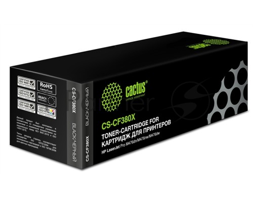Картридж лазерный Cactus CS-CF380X черный (4400 стр.) для HP LaserJet Pro M476dn/M476nw/M476dw