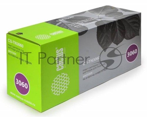 Картридж лазерный Cactus CS-TN3060 черный для Brother HL-5130/5140/5150D/5170DN (6700стр.)