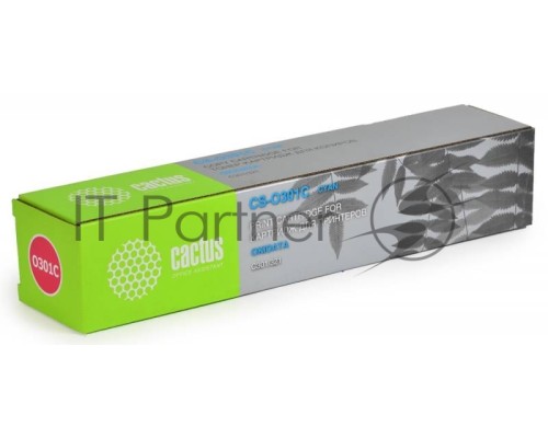 Картридж лазерный Cactus CS-O301C для OKI C301/321 голубой 1500 страниц