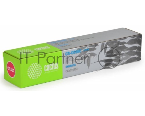 Картридж лазерный Cactus CS-O330C голубой (3000 стр.) для OKI C330/C530