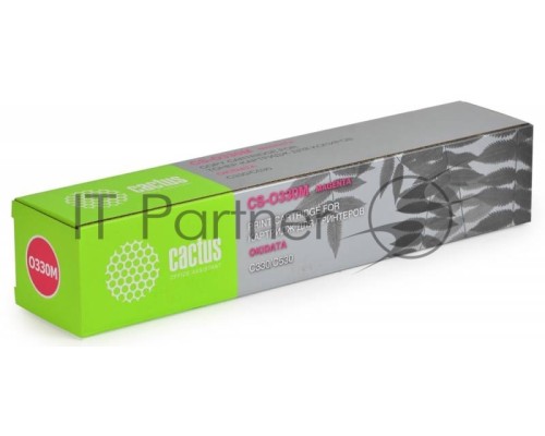 Картридж лазерный Cactus CS-O330M пурпурный (3000 стр.) для OKI C330/C530