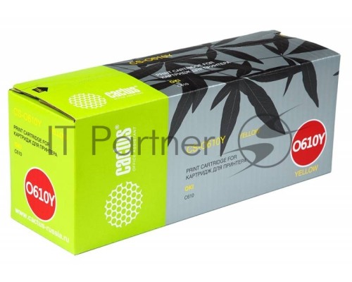 Картридж лазерный Cactus CS-O610Y желтый (6000 стр.) для Oki C610 series