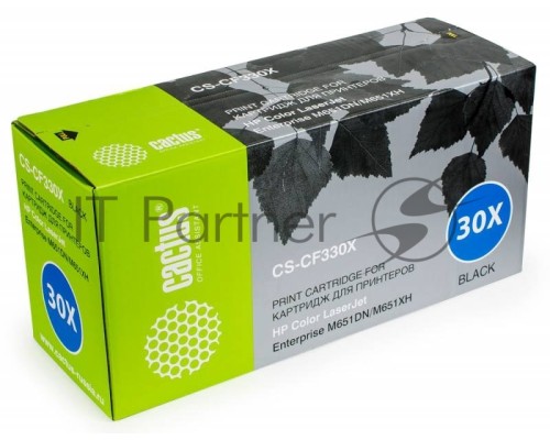 Картридж лазерный Cactus CS-CF330X черный (20500 стр.) для HP Color LaserJet M651dn/M651n/ M651xh