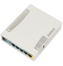 MikroTik RB951Ui-2HnD Беспроводной маршрутизатор  600Mhz CPU, 128MB RAM, 5xLAN, built-in 2.4Ghz 802b/g/n