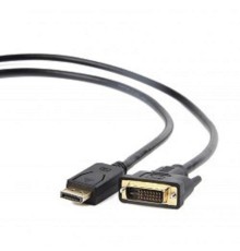 Кабель DisplayPort-DVI Gembird/Cablexpert  3м, 20M/19M, черный, экран, пакет(CC-DPM-DVIM-3M)