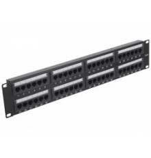 Gembird Коммутационная панель Cablexpert с задним организатором, 48 портов категории 5E, размер 19''( NPP-C548CM-001)