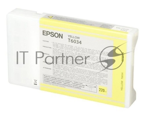 Картридж струйный Epson C13T603400 желтый для Epson St Pro 7880/9880 (220мл)