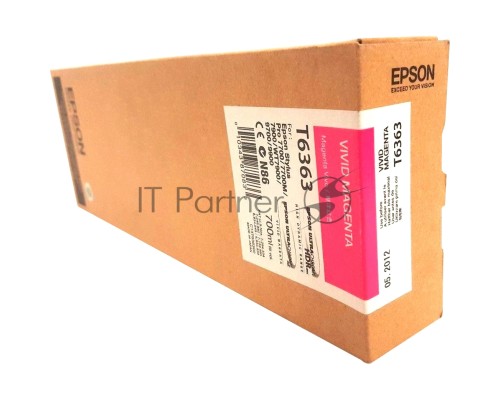 Картридж струйный Epson C13T636300 пурпурный (700 мл) для Stylus 7700, 7890, 7900, 9700, 9890, 9900, WT7900