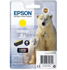 Картридж струйный Epson C13T26144012/C13T26144010 желтый (300 стр.) для Epson Expression Premium XP-600/XP-605/XP-700/XP-710/XP-800/XP-820