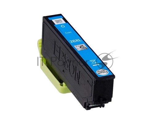 Картридж струйный Epson (C13T26324012/C13T26324010) 26XL голубой, 700 стр., для Epson XP-600/605/700/710/800