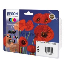 Картридж струйный Epson C13T17064A10 черный/голубой/пурпурный/желтый набор карт. для Epson XP33/203/303