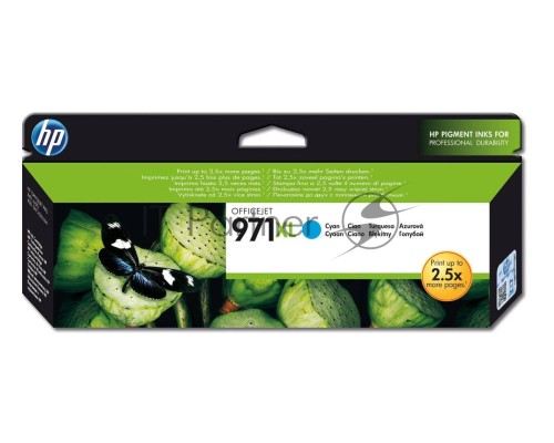 Картридж струйный HP №971XL CN626AE голубой для HP OJ Pro X476dw/X576dw/X451dw/X551dw (6600стр.)